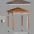 thumbnail image 10 of Backyard Discovery Barrington Cedar Gazebo with Powerport, Choose Size, 10 of 10