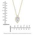thumbnail image 3 of Lab Created Diamond Pendant in 14K Gold, 3 of 6