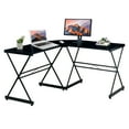 thumbnail image 5 of Techni Mobili L-Shaped Glass Computer Desk, Black, 5 of 7