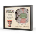 thumbnail image 1 of YouTheFan Texas Tech Red Raiders 25-Layer Football Stadium View 3D Wall Art, 1 of 5
