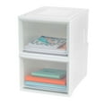thumbnail image 7 of IRIS USA, Medium Modular Stacking Drawers 20" D x 16" L x 11.5" H, Set of 3, White, 7 of 11