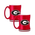 thumbnail image 1 of Logo Brands Georgia Bulldogs 14oz Relief Mug Set, 1 of 5