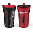 thumbnail image 5 of Zak Designs 14-oz. Stainless Steel Double Wall Sutton Grip Tumbler for Kids, 2-Piece Set, Assorted Characters, 5 of 13