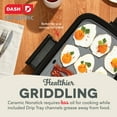 thumbnail image 6 of Dash Ceramic Nonstick 20 x 10.5” Everyday Griddle, 6 of 6