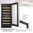thumbnail image 5 of Lanbo 15 Inch Wine Cooler Fridge, 5 of 15