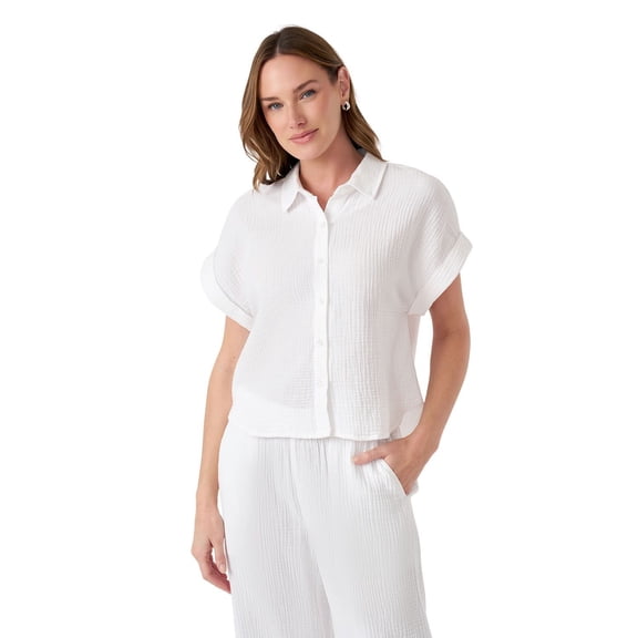 Edited by Hunter McGrady Women's Gauze Camp Shirt