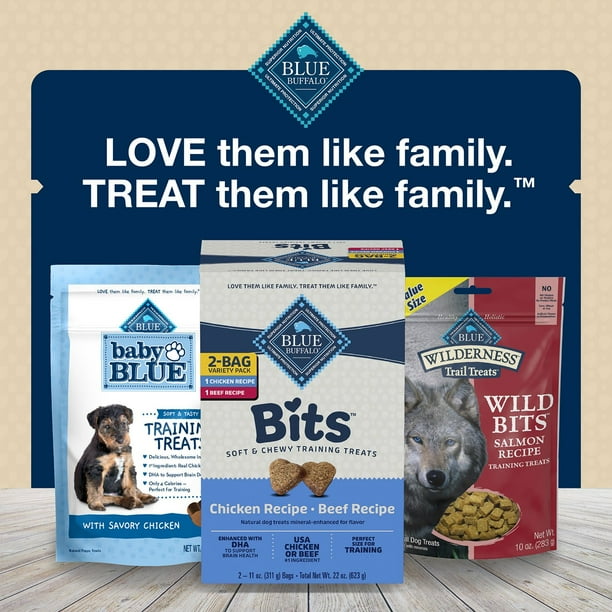 Blue Buffalo Blue Bits Chicken and Beef Variety Pack, Soft-Moist Training  Treats, 11 oz., 2 ct. - Samsclub.com