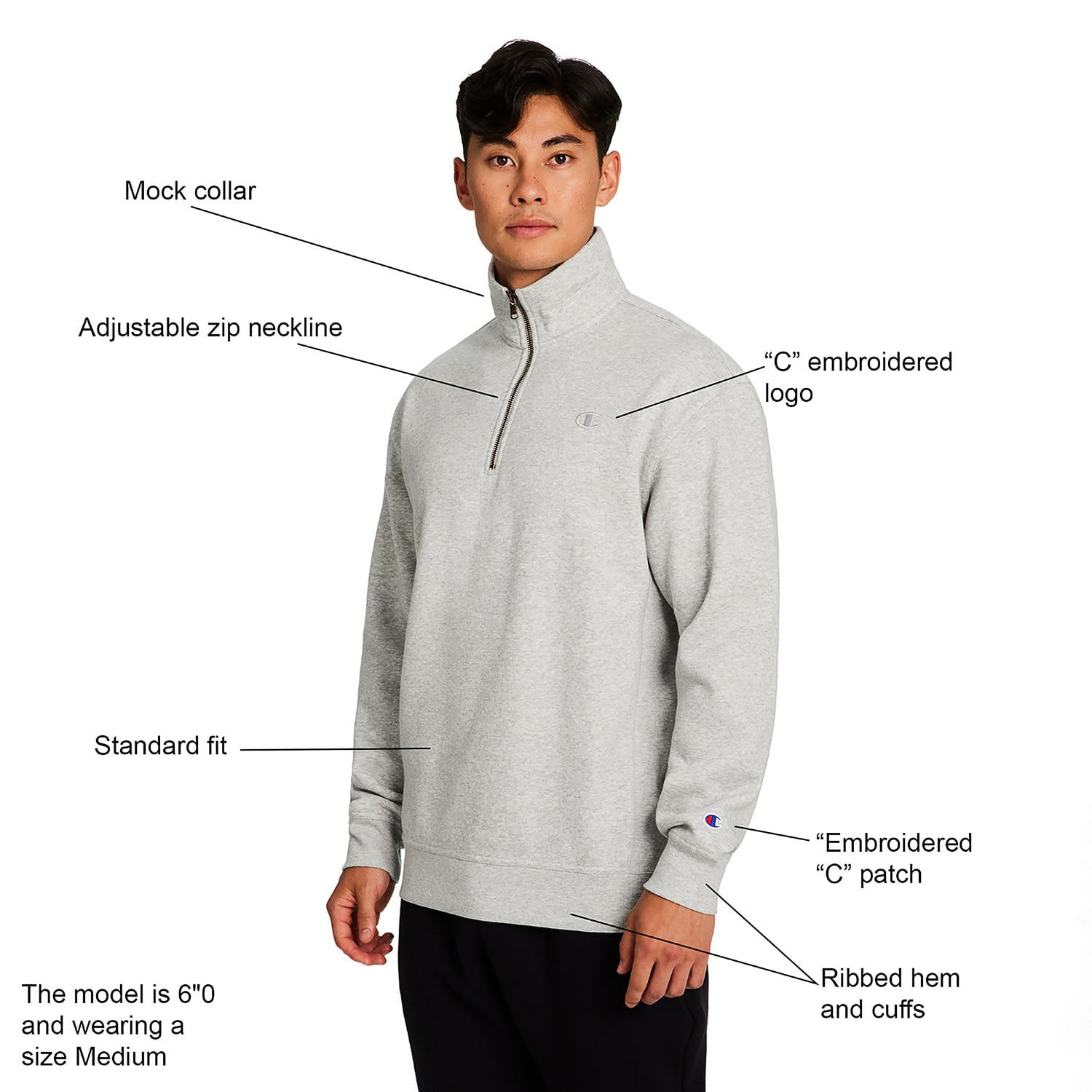 Champion Men's Quarter-Zip Pullover - Samsclub.com