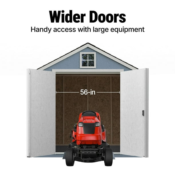 Handy Home Products Gable 8' x10' Outdoor Wooden Shed, Choose