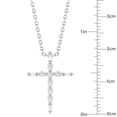 thumbnail image 3 of 0.23 CT.T.W. Diamond Cross Pendant Necklace in 14K Gold, 3 of 7