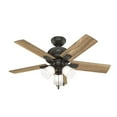 thumbnail image 3 of Hunter 44" Crystal Peak Indoor Ceiling Fan with LED 3 Light and Pull Chain, 3 of 10