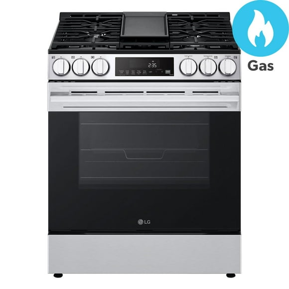 LG 5.8 cu. ft. Gas Single Oven Slide-in Range with New Handle and Printproof®