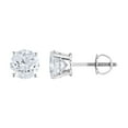thumbnail image 3 of 1.45 CT. T.W. Round Diamond Stud Earrings in 14K Gold, 3 of 8