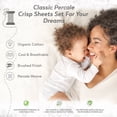 thumbnail image 9 of Purity Home 100% Organic Cotton Brushed Percale Sheet Set, Assorted Sizes, 9 of 9