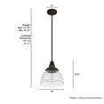thumbnail image 4 of Hunter Cypress Grove with Clear Holophane Glass 1 Light Pendant Ceiling Light Fixture, 4 of 8
