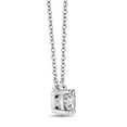 thumbnail image 3 of Round Cut Diamond Solitaire Necklace in 18K Gold, 3 of 7