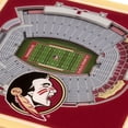 thumbnail image 3 of YouTheFan Florida State Seminoles 3D Stadium View Coaster, 3 of 3