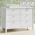 thumbnail image 2 of Delta Children Brooks 6 Drawer Dresser with Interlocking Drawers, Choose Color, 2 of 11