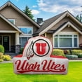 thumbnail image 2 of Logo Brands Utah Utes Pre-Lit 7’x10’ Team Inflatable, 2 of 6