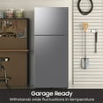 thumbnail image 6 of Samsung 18 cu. ft. Top Freezer Refrigerator with Ice Maker in Stainless Steel, 6 of 10