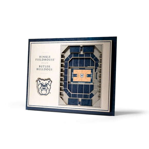 YouTheFan Butler Bulldogs 17"x13" 3D 5 Layer Stadium View Wall Art
