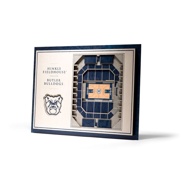 YouTheFan Butler Bulldogs 17"x13" 3D 5 Layer Stadium View Wall Art