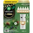 thumbnail image 1 of Air Wick Scented Oil, Fresh Balsam & Juniper, 1 warmer + 6 refills, 1 of 7