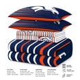 thumbnail image 5 of Logo Brands Denver Broncos Queen Bed-In-A-Bag Set, 5 of 5