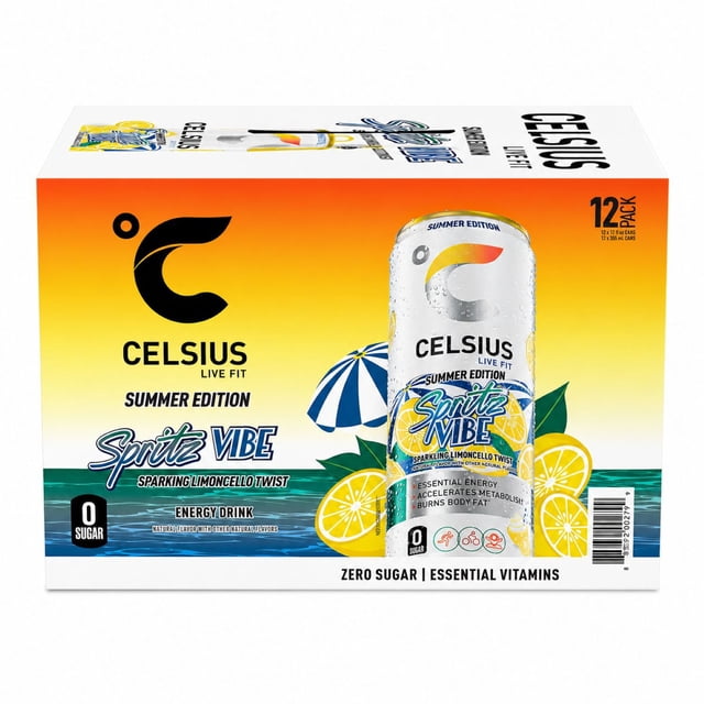 Celsius Summer Spritz Energy Drink 12 fl. oz, 12 pk.