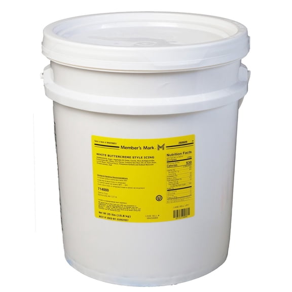 Member's Mark Buttercreme Icing, White, 35 lbs.