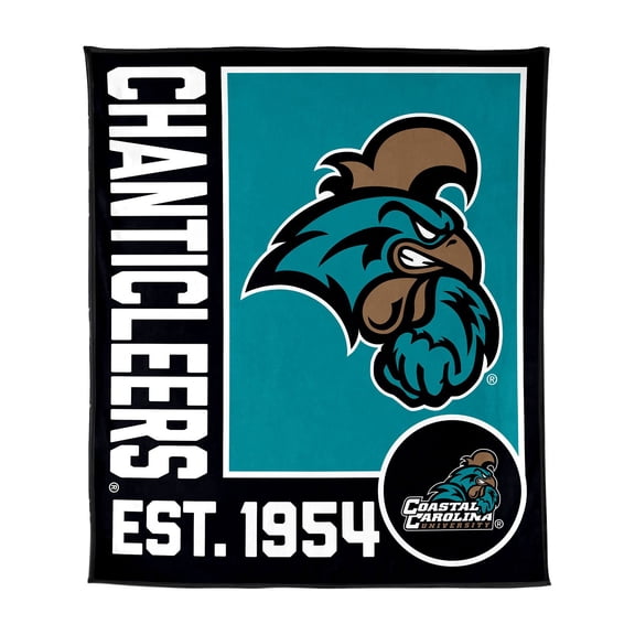 Logo Brands Coastal Carolina Chanticleers 60"x70" Super Plush Blanket