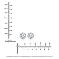 thumbnail image 4 of Lab Created Fancy Cut Diamond Stud Earrings in 14K Gold, 4 of 6