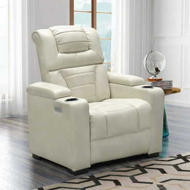 Galaxy Faux Leather Power Theater Recliner, Assorted Colors