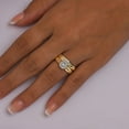 thumbnail image 3 of 0.23 CT. T.W. Round Cut Halo Diamond Ring & Band Set in 14K Gold, 3 of 4
