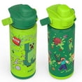 thumbnail image 2 of Zak Designs 20-oz. Stainless Steel Double Wall Beacon Straw Bottle for Kids, 2 pack, Choose Character, 2 of 13