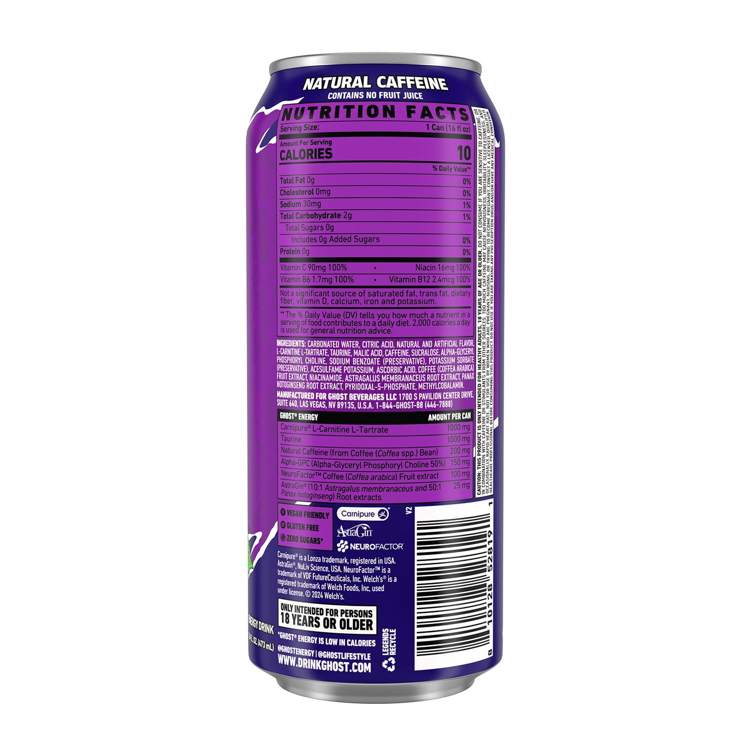 Ghost Energy Variety Pack 16 fl. oz., 15 pk