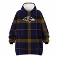 thumbnail image 1 of Pegasus Sports Baltimore Ravens Wearable Sherpa Throw, 1 of 7