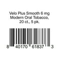 thumbnail image 1 of Velo Plus Smooth 6 mg Modern Oral Tobacco, 20 ct., 5 pk., 1 of 1