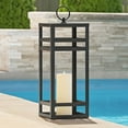 thumbnail image 1 of Becki Owens 28" Black Lantern with Flameless Pillar Candle, 1 of 5