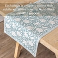 thumbnail image 3 of Over&Back 100% Cotton Hand-Blocked Printed Table Runner, Floral, 3 of 8