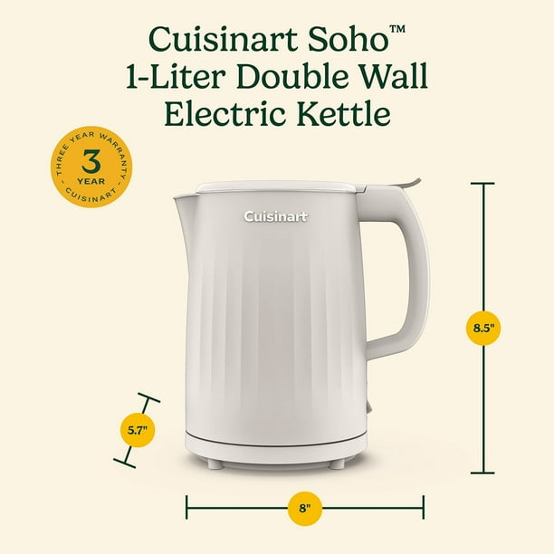 Cuisinart Soho 1-Liter Double-Wall Electric Kettle with Cord