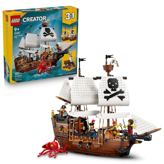 LEGO Creator 3 in 1 Iconic Pirate Ship, 1074 pc.