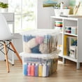 thumbnail image 4 of Member's Mark 60 Quart Clear Storage Tote, 17.2" D x 25.7" W x 12.0" H, 1 pack or 4 pack, 4 of 6