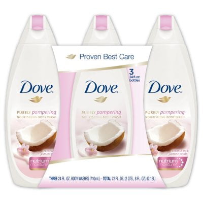 DOVE COCONUT BW 3 PK/24 OZ
