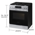 thumbnail image 3 of Samsung Bespoke 6.0 cu. ft. Slide-In Gas Range with No Preheat Air Fry Max, 3 of 10