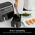 thumbnail image 3 of Ninja Foodi 6-in-1, 8 Quart 2-Basket Air Fryer with DualZone Technology, 3 of 12