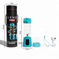 thumbnail image 3 of BLENDi Portable Blender 2-Pack, Black & Turquoise, 3 of 10