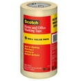 thumbnail image 1 of Scotch Masking Tape, .94" x 54.6 yds., 3" Core, Tan, 9 Pack, 1 of 9