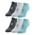 thumbnail image 1 of Under Armour Women's 6-Pack Essential Cotton No Show Sock, 1 of 5