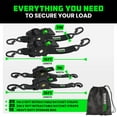 thumbnail image 3 of Rhino USA's 4pk Retractable Straps- Includes 2- 2"x10' and 2- 1"x10', 3 of 11